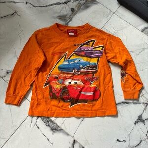 Disney Orange Cars Long Sleeve Shirt